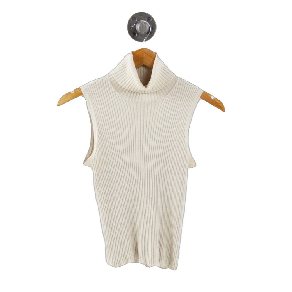 MaxMara ribbed turtleneck sleeveless knit #217-46